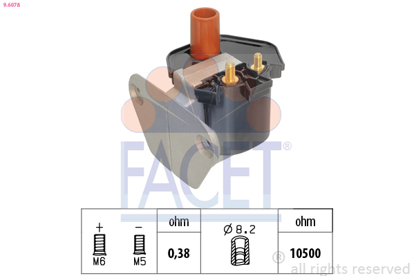 Bobina d'accensione FACET 9.6078