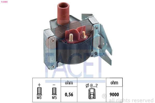Bobina d'accensione FACET 9.6080