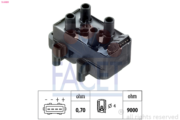 Bobina d'accensione FACET 9.6089