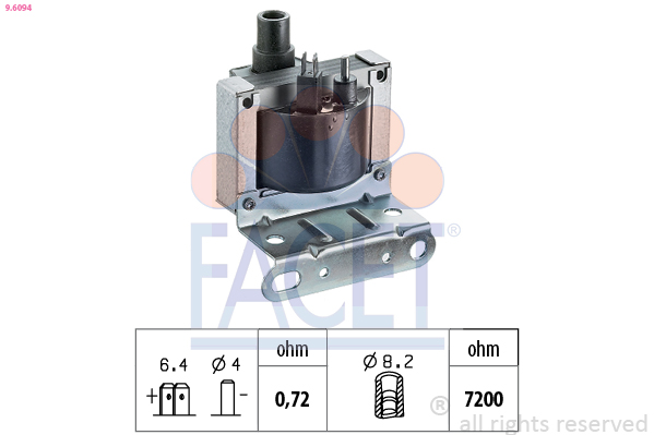 Bobina d'accensione FACET 9.6094
