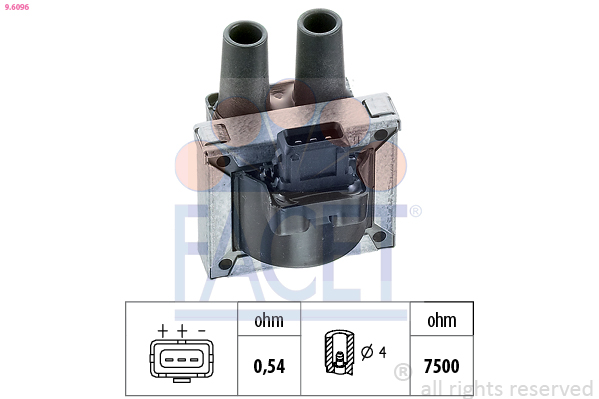 Bobina d'accensione FACET 9.6096