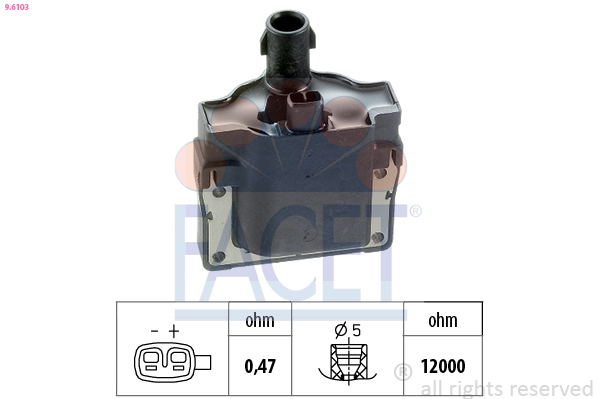 Bobina d'accensione FACET 9.6103