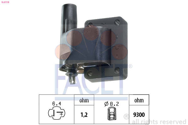 Bobina d'accensione FACET 9.6119