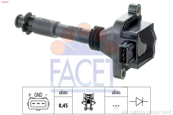 Bobina d'accensione FACET 9.6214