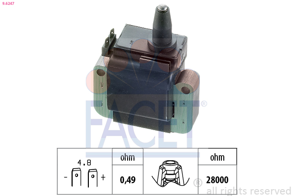 Bobina d'accensione FACET 9.6247