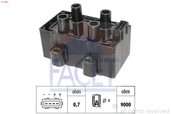 Bobina d'accensione FACET 9.6265