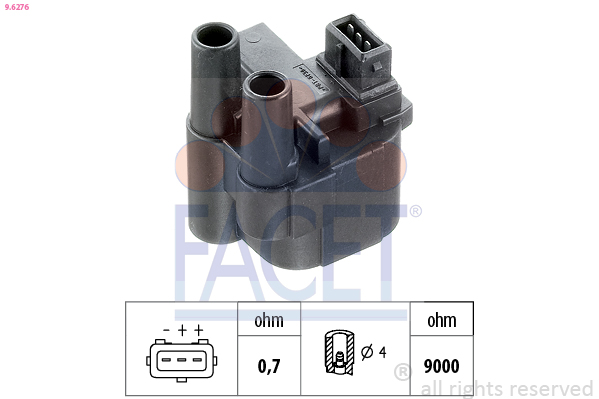 Bobina d'accensione FACET 9.6276