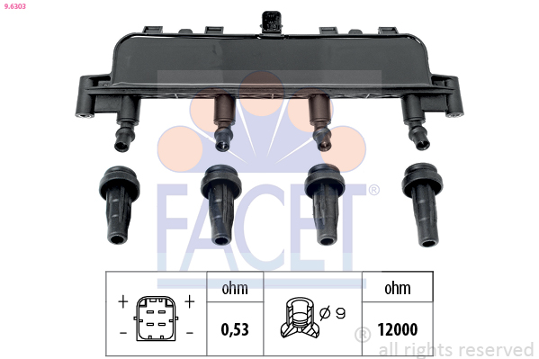Bobina d'accensione FACET 9.6303