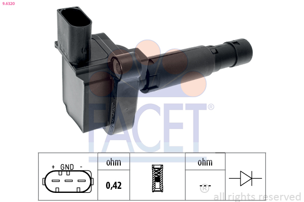 Bobina d'accensione FACET 9.6320