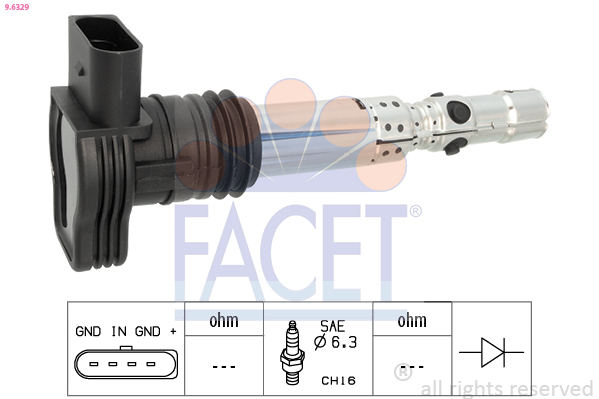 Bobina d'accensione FACET 9.6329