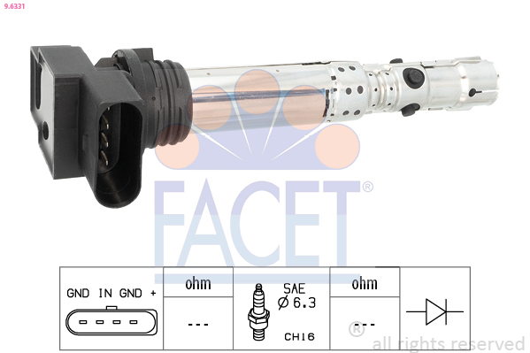 Bobina d'accensione FACET 9.6331