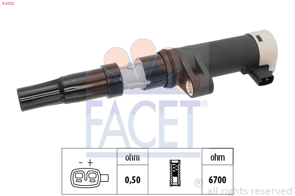 Bobina d'accensione FACET 9.6332