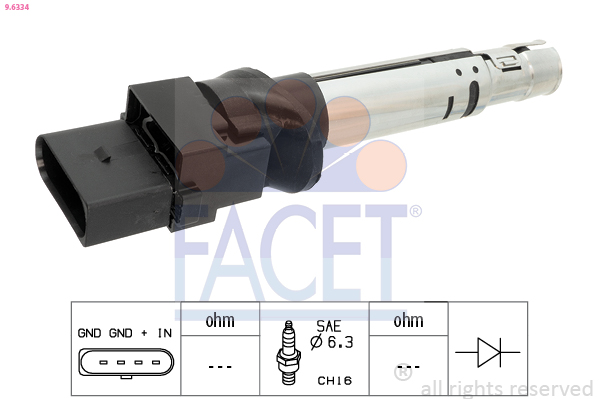 Bobina d'accensione FACET 9.6334