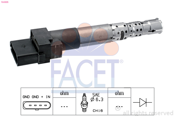Bobina d'accensione FACET 9.6335