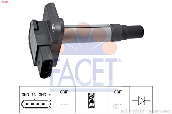 Bobina d'accensione FACET 9.6345