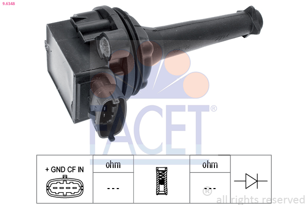 Bobina d'accensione FACET 9.6348