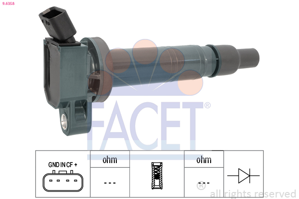 Bobina d'accensione FACET 9.6358