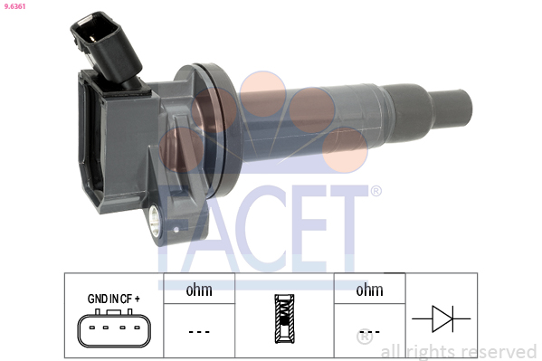 Bobina d'accensione FACET 9.6361