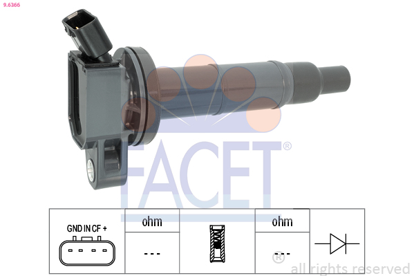 Bobina d'accensione FACET 9.6366