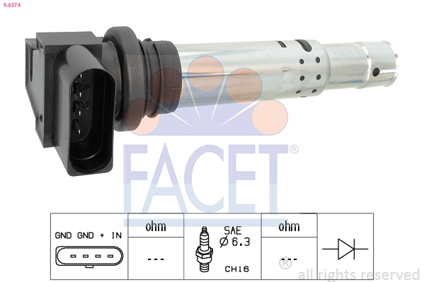 Bobina d'accensione FACET 9.6374