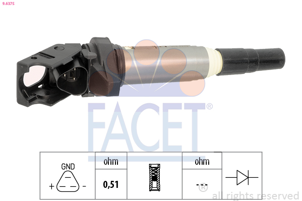 Bobina d'accensione FACET 9.6375
