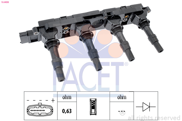 Bobina d'accensione FACET 9.6408