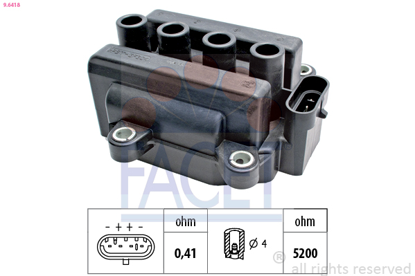 Bobina d'accensione FACET 9.6418