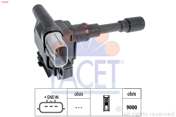Bobina d'accensione FACET 9.6435