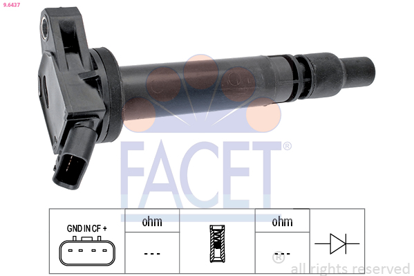 Bobina d'accensione FACET 9.6437