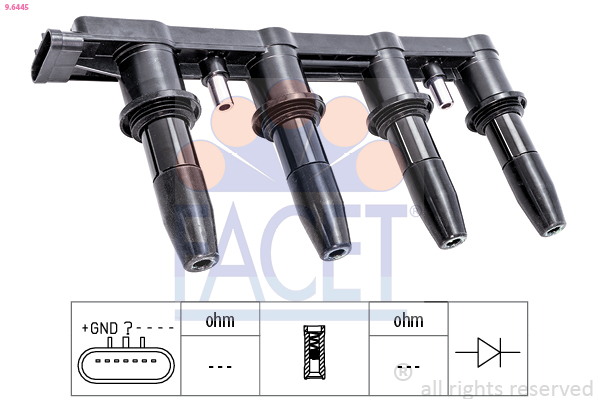 Bobina d'accensione FACET 9.6445