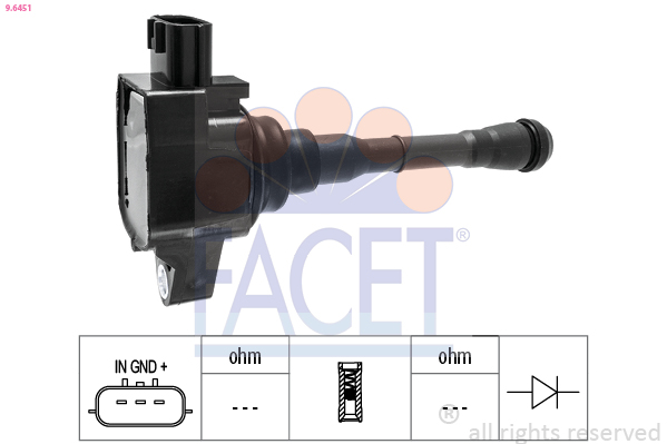 Bobina d'accensione FACET 9.6451