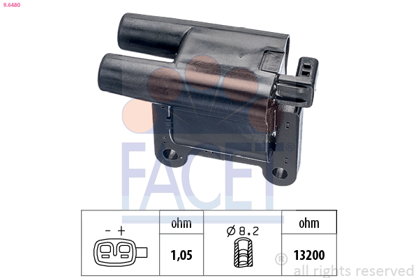 Bobina d'accensione FACET 9.6480