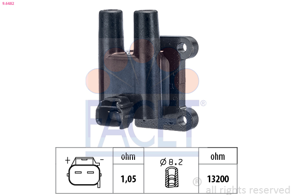 Bobina d'accensione FACET 9.6482