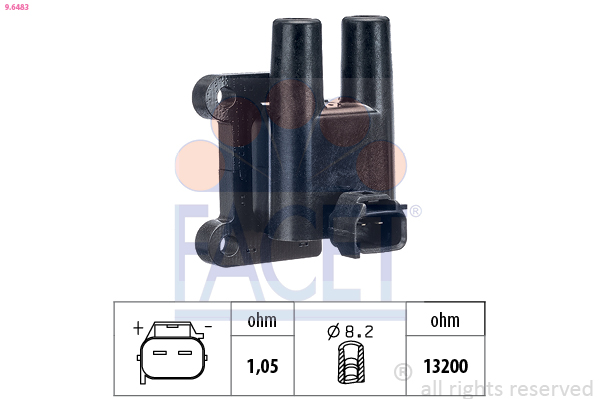 Bobina d'accensione FACET 9.6483