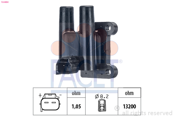 Bobina d'accensione FACET 9.6484