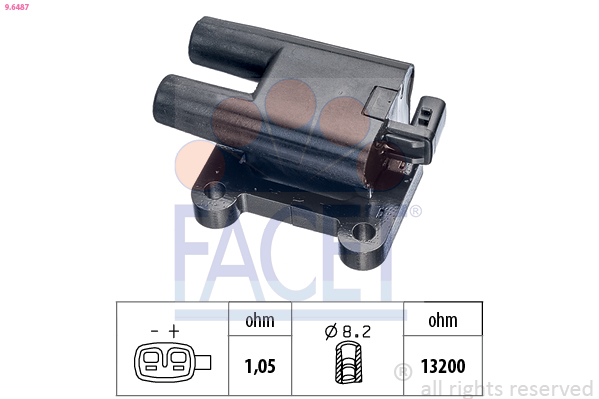 Bobina d'accensione FACET 9.6487
