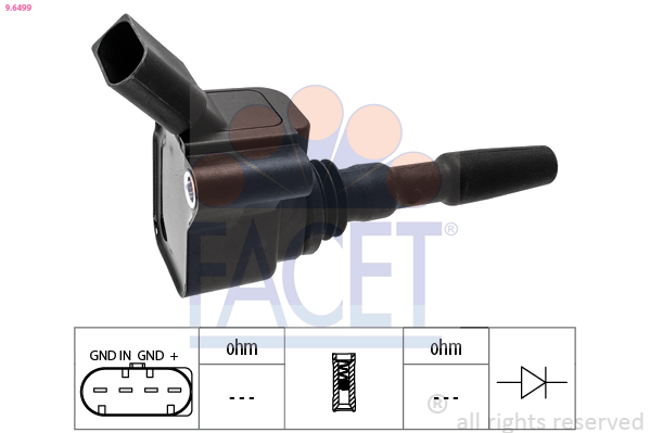 Bobina d'accensione FACET 9.6499