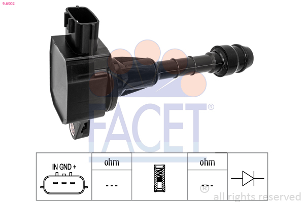 Bobina d'accensione FACET 9.6502