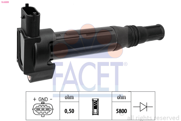 Bobina d'accensione FACET 9.6509