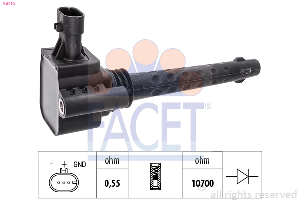 Bobina d'accensione FACET 9.6510