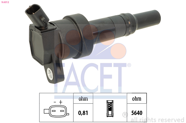 Bobina d'accensione FACET 9.6512
