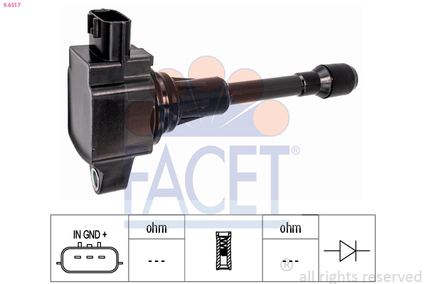 Bobina d'accensione FACET 9.6517