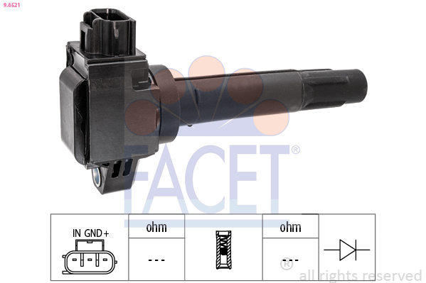 Bobina d'accensione FACET 9.6521