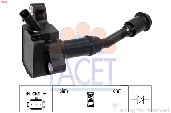Bobina d'accensione FACET 9.6523