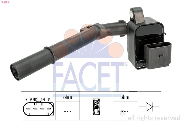 Bobina d'accensione FACET 9.6525