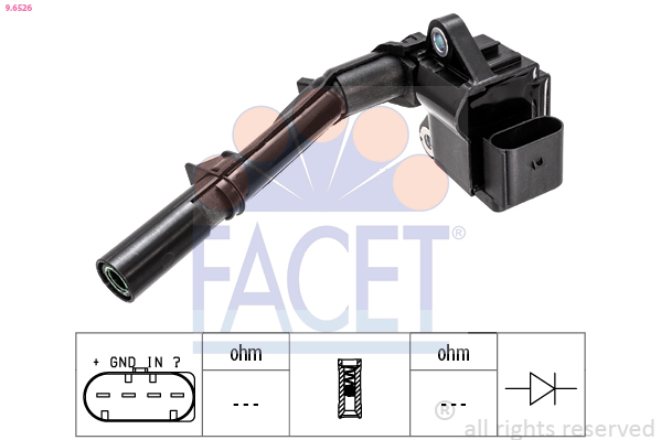 Bobina d'accensione FACET 9.6526