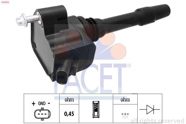 Bobina d'accensione FACET 9.6532