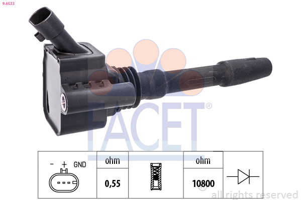 Bobina d'accensione FACET 9.6533