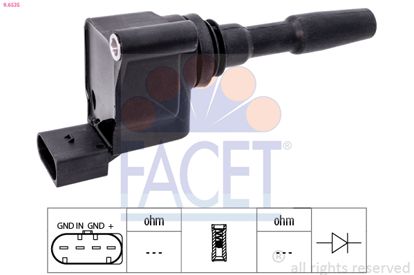 Bobina d'accensione FACET 9.6535
