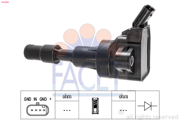 Bobina d'accensione FACET 9.6538